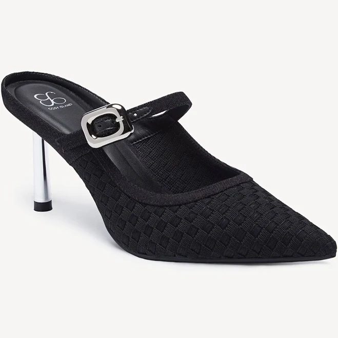 shoes GraceLithe Pointed Toe Heeled Mules cosyisland.co $109