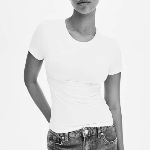 top H&M Ladies Fitted T-Shirt H&M $9.99