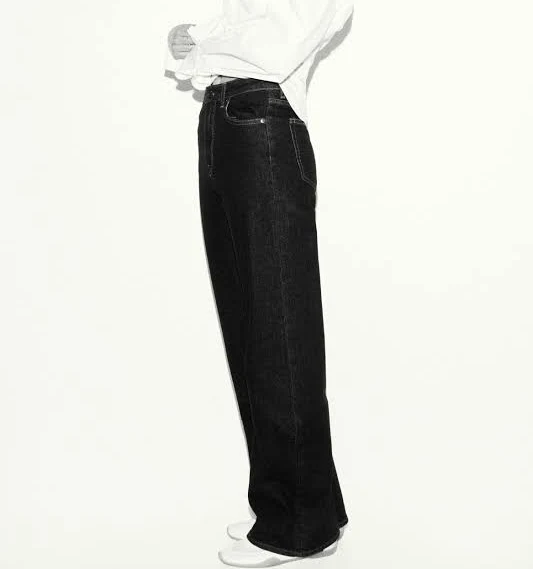 wide leg pants H&M Ladies Harper High Rise Wide Leg Jeans H&M $24.99