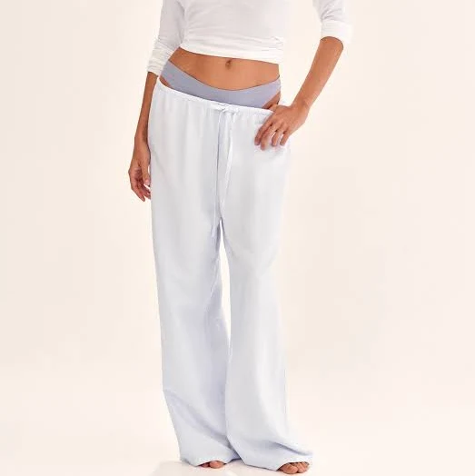 pants H&M Ladies Linen-Blend Drawstring Pants H&M $29.99