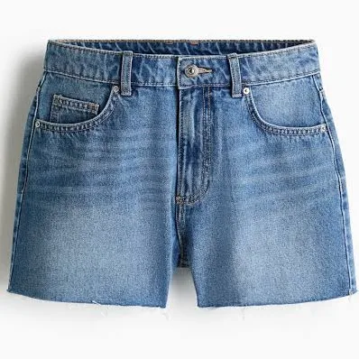 bottoms H&M Ladies Raw-Edge Denim Shorts H&M $24.99