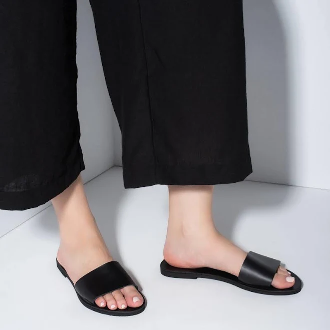 shoes Handmade Greek Leather Slides Etsy - Seller $89.06