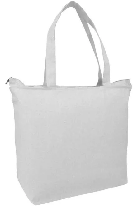 bag Heavy Zippered Canvas Tote Bag Bag and Canvas $3.53