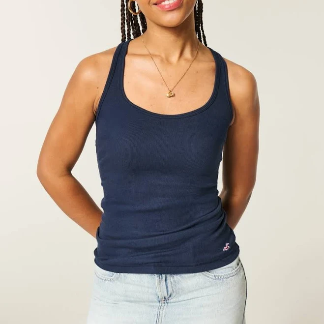 top Hollister Women's Icon Racerback Tank Hollister Co - Official $14.95