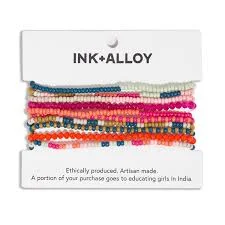accessory INK + ALLOY 10 Strand Stretch Beaded Bracelet Peace By Piece $30