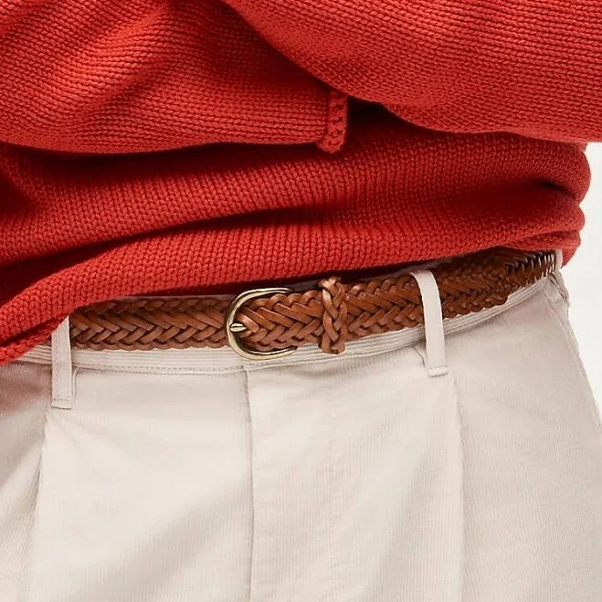 accessory J.Crew Men's Slim Braided Leather Belt J.Crew $85