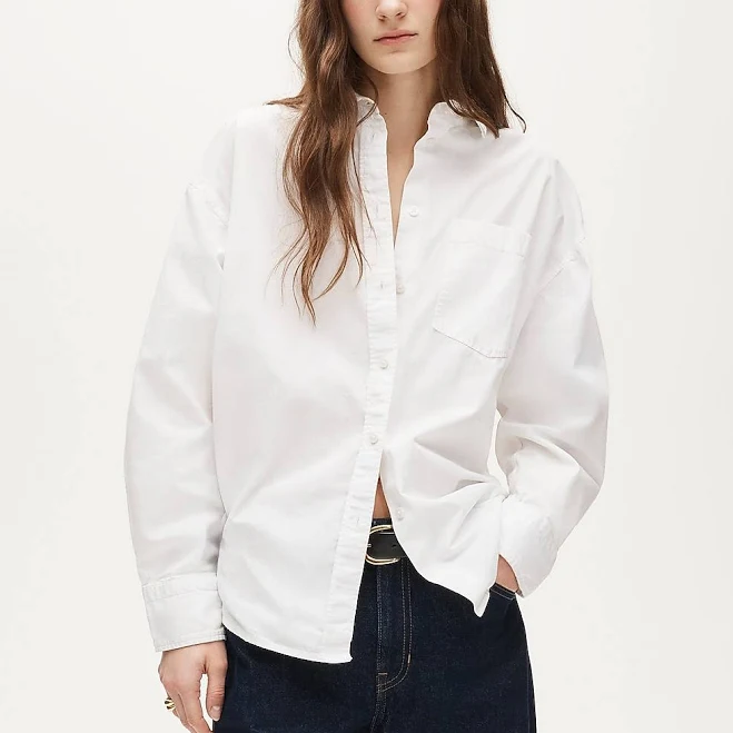 button down shirt J.Crew Women's Étienne Oversized Oxford Shirt J.Crew $79.5