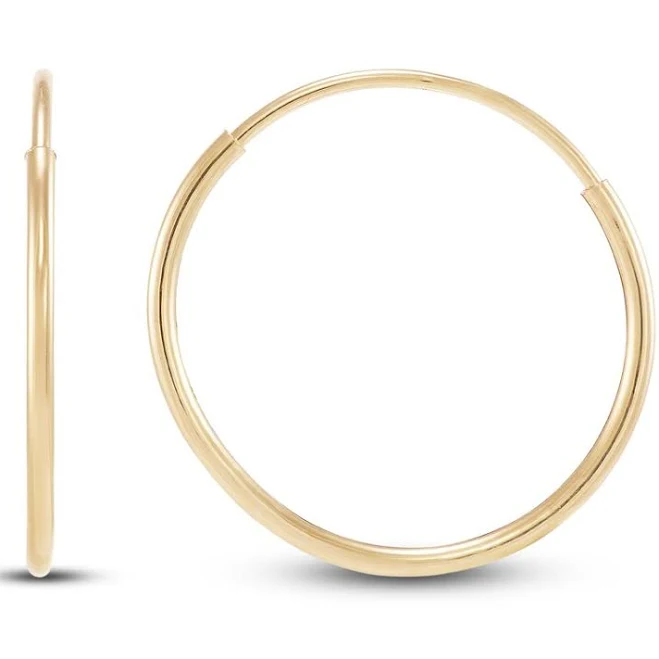 accessory Jared 14K Yellow Gold Endless Hoop Earrings Jared Jewelers $65