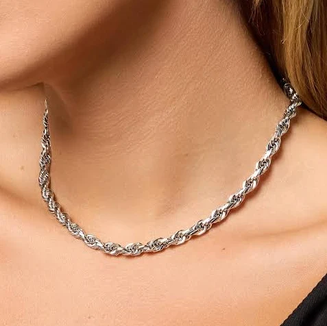 accessory JAXXON Rope 5mm Silver Chain Jaxxon $139.2