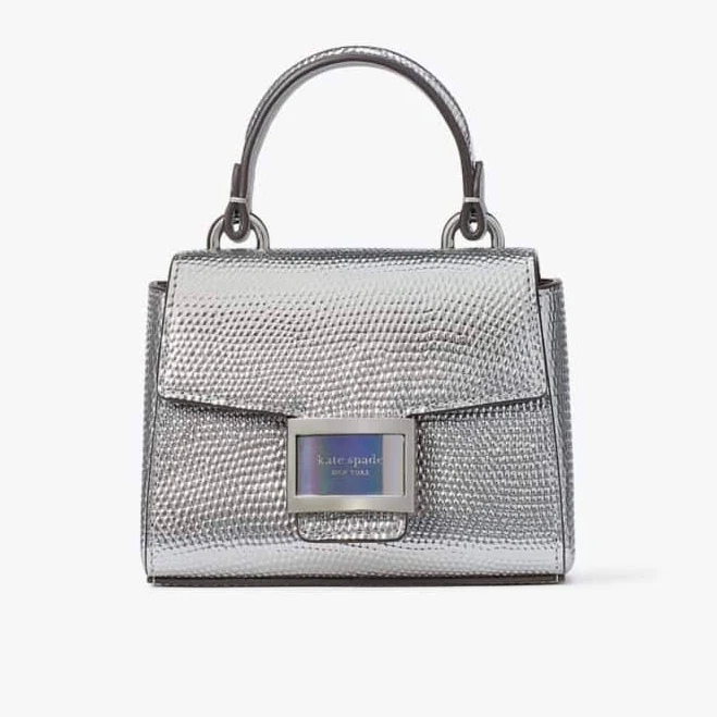 bag Kate Spade Katy Embossed Metallic Micro Crossbody eBay $59.95