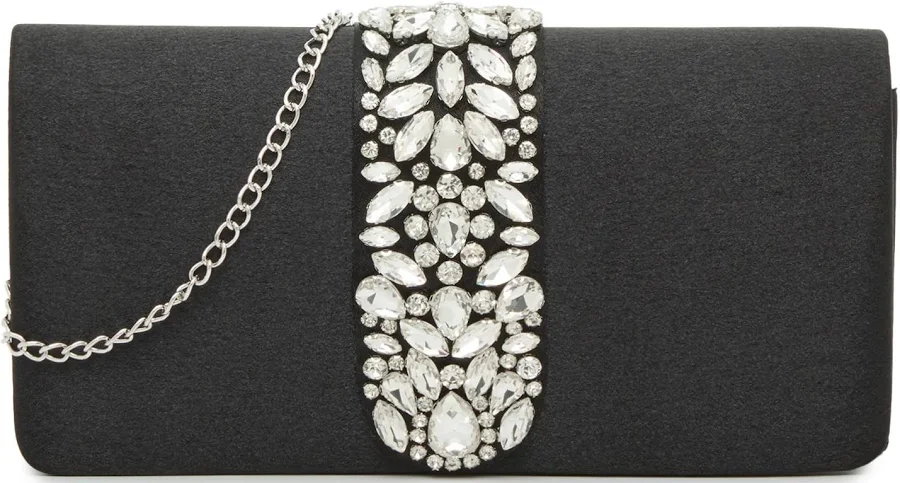 bag Kelly & Katie Crystal Satin Clutch DSW $39.99