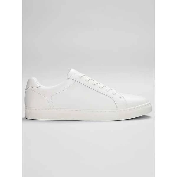 shoes Kenneth Cole Men's Low-Top Lace-Up Pebble Grain Leather Sneakers Men's Wearhouse $99.99