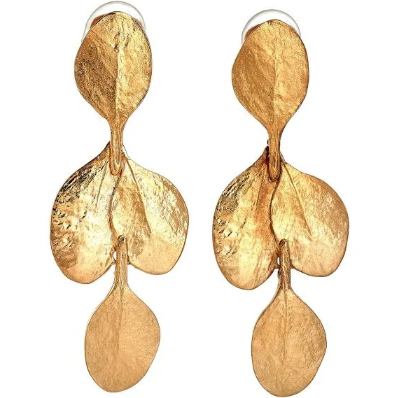 accessory Kenneth Jay Lane Women's Leaf Drop Earrings Kenneth Jay Lane $95