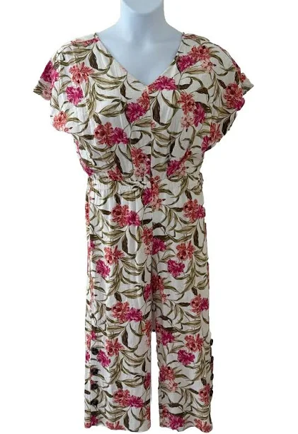 romper Kensie Tie Back Linen Blend Jumpsuit eBay - marashley $22.39