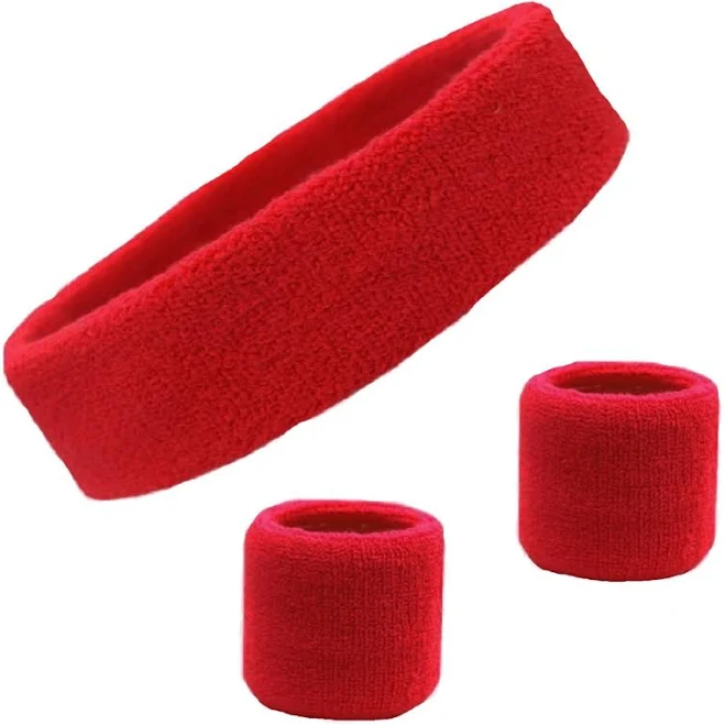 accessory Kenz Laurenz Cotton Terry Cloth Sweatband Set Kenz Laurenz $8.5