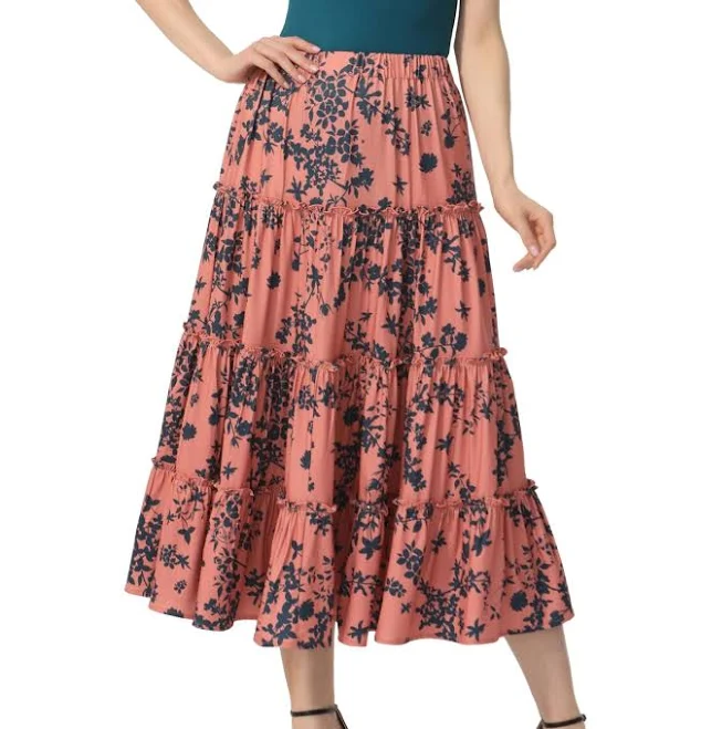skirt Kimi & Kai Women's Tiered Midi Skirt Macy's $47.6