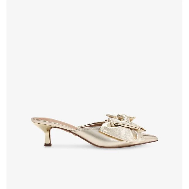 shoes Kurt Geiger Women's Sophia Metallic Heeled Mules Selfridges $59