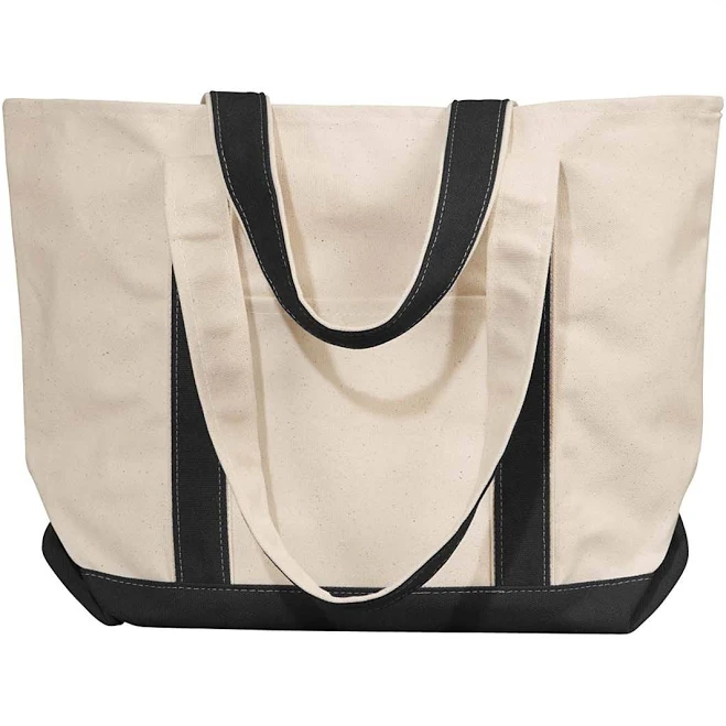 bag Liberty Bags Windward Large Cotton Canvas Classic Boat Tote Blankstyle.com $13.7