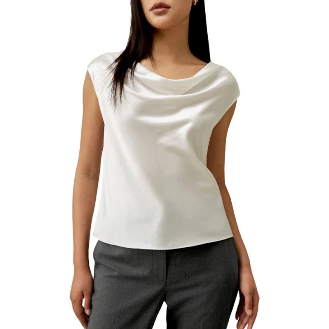 top Lilysilk Women's Silk Charmeuse Cowl Neck Top Nordstrom $95.2