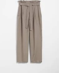 pants Linen-Blend Paperbag Trousers stories.com $49