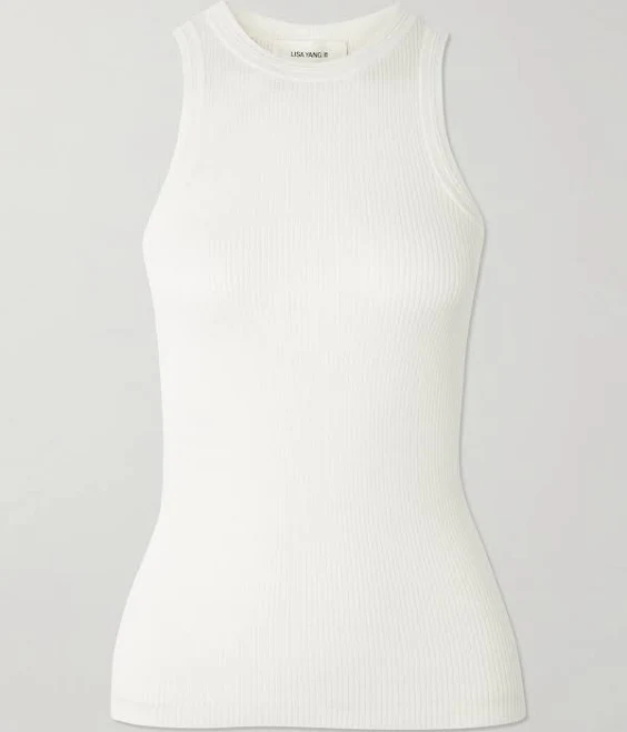top Lisa Yang Amya Ribbed Cotton And Cashmere-blend Tank Women NET-A-PORTER $305