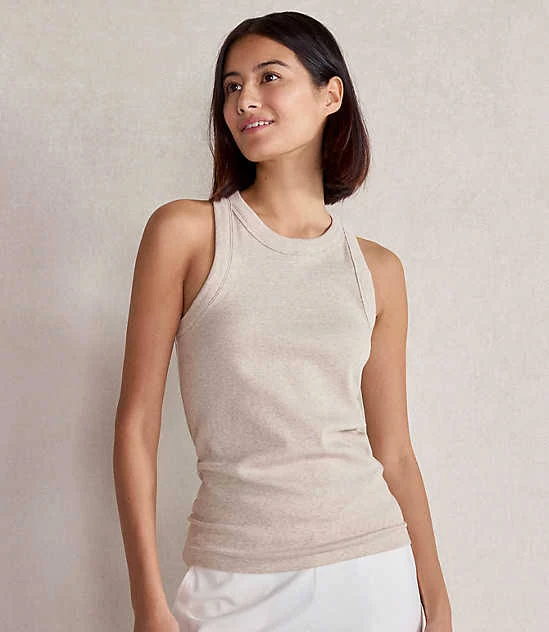 top Loft Women's Haven Well Within Organic Cotton Rib Knit Tank Top LOFT $36
