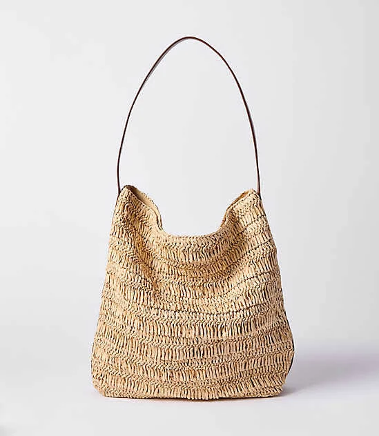 bag Loft Women's Raffia Bucket Bag LOFT $49.97