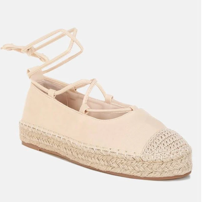 shoes London Rag Women's Alaya Woven Toe Lace-Up Espadrilles Macy's $56.99