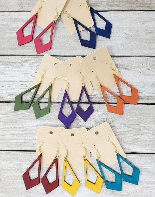 accessory Londyn Geometric Wood Earrings Ekocreashunz $20