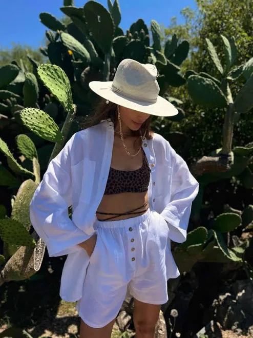 matching set Loungewear Linen Two Piece Set Etsy - Seller $112.8