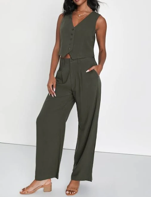 pants Lulus Wide-Leg Linen Pants Lulus $39.2