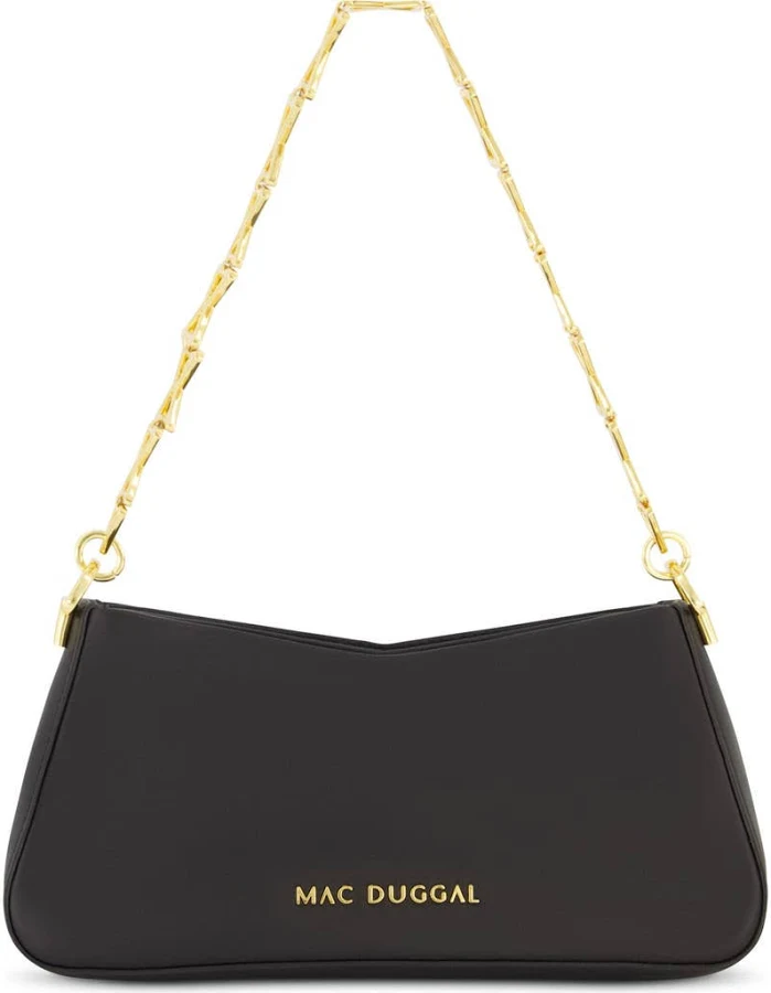 bag Mac Duggal Nappa Leather Gold Strap Shoulder Bag Nordstrom $159