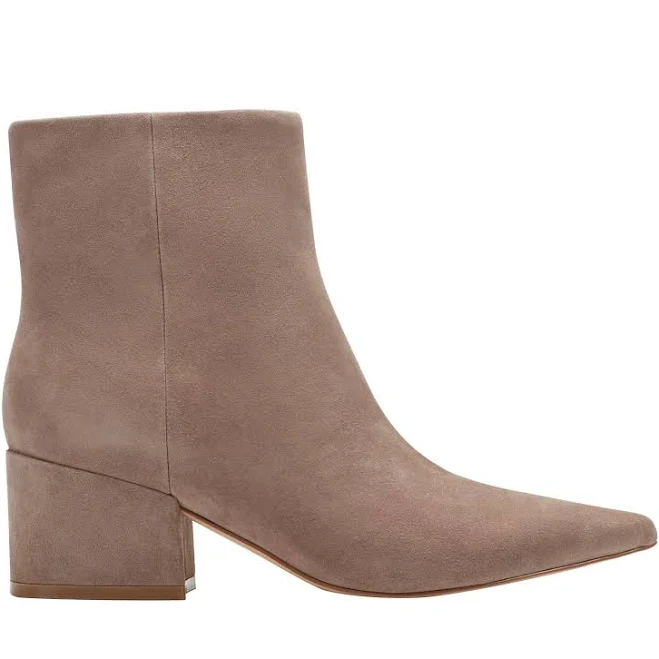 shoes Marc Fisher Women's Alfie Block Heel Leather Ankle Bootie Marc Fisher $97.49
