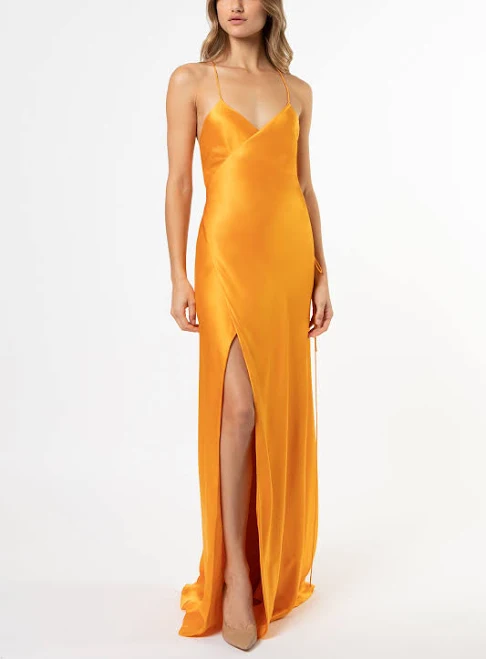 dress Marigold Strappy Wrap Gown Michelle Mason $925