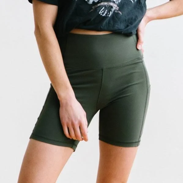 biker shorts Maven Thread Biker Shorts 6'' Olive Green Maven Thread $39