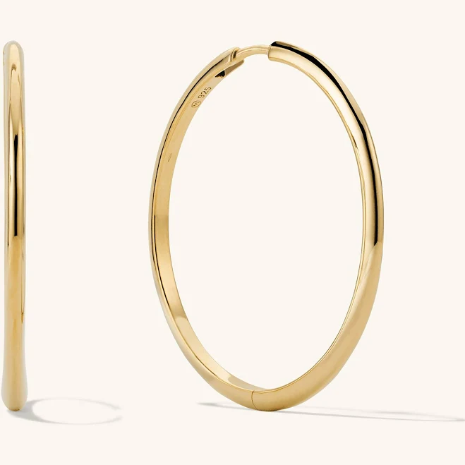accessory Mejuri Gold Vermeil Tube Hoop Earrings Mejuri $198