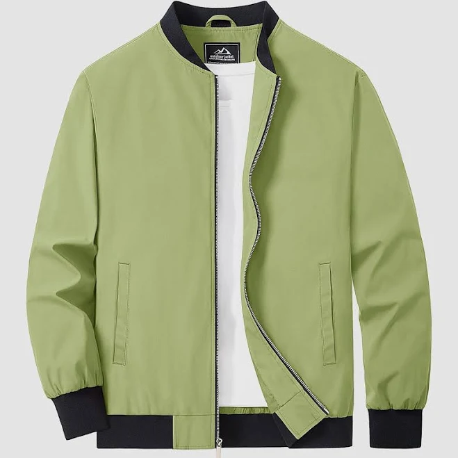 jacket Men's Lightweight Bomber Jacket with Pockets Magcomsen $50.99