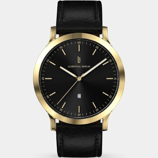 accessory Men's Lilienthal Berlin Watch Gold Black Surgical steel case Sapphire-hardened mineral glass Lilienthal Berlin $199