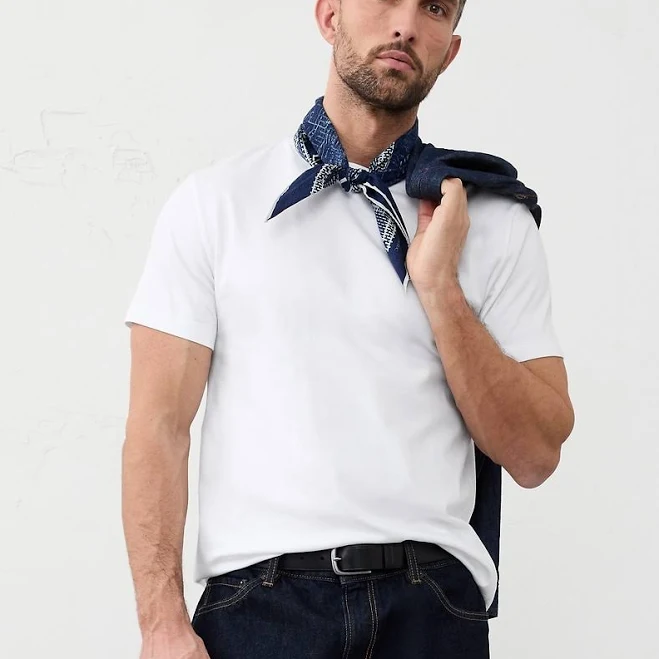top Men's Luxe Touch Polo Banana Republic Factory $32.5