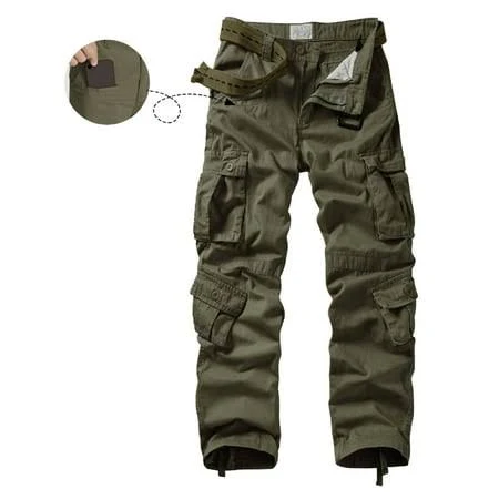 pants Men's Relaxed Fit Cargo Pants with 9 Pockets Walmart - TRGPSG $35.09