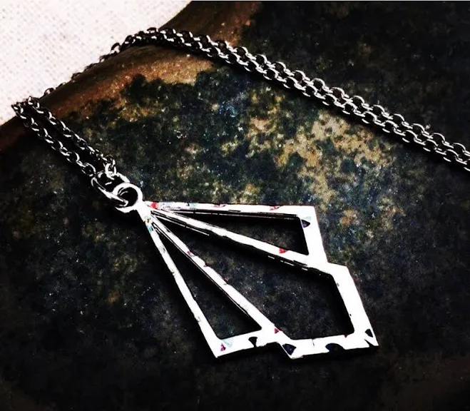accessory Modern Geometric Silver Necklace Etsy - TigerFlowerJewelry $23.99