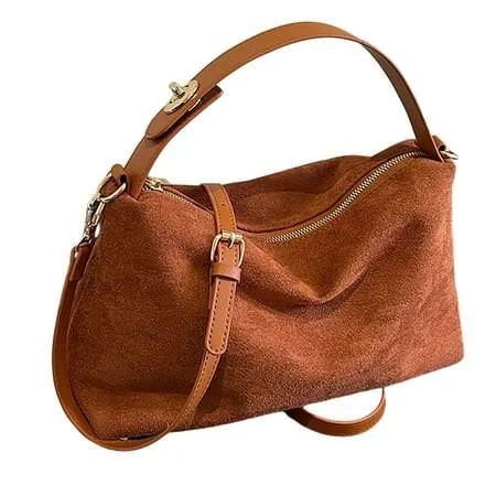 bag Modisza Slouchy Suede Shoulder Bags for Women Retro Crossbody Tote Satchel Work Purses Crescent Bag, Women's, Size: Large, Brown Walmart - Modisza $9.55