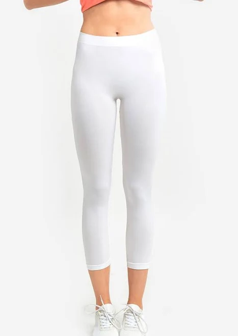 leggings Mopas Soft Stretch Nylon Blend Capri Length Leggings (2 Pack) 247 Frenzy $9.99