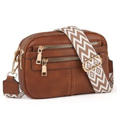 bag Narwey Women's 6-Pocket Vegan Leather Crossbody Bag Target $42.99