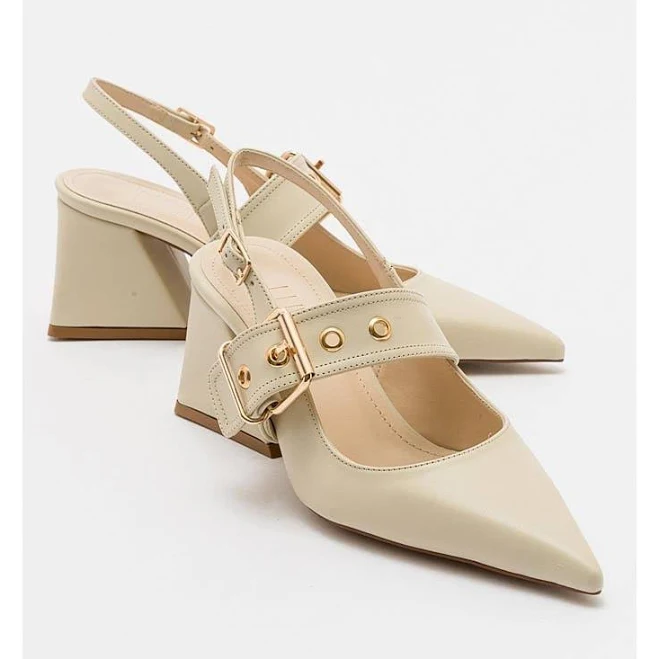 shoes Nepido Women's Pointed Toe Backless Block Heel Pumps Nordstrom $109