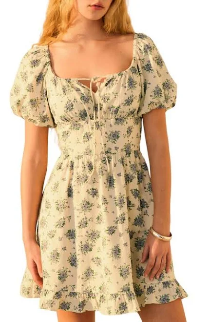 dress Next Floral Puff Sleeve Mini Sundress Nordstrom $30