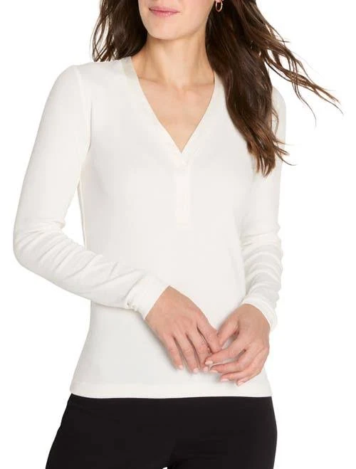 top NIC+ZOE Women's Trimmed Knit Rib V-Neck Top Nordstrom $48.6