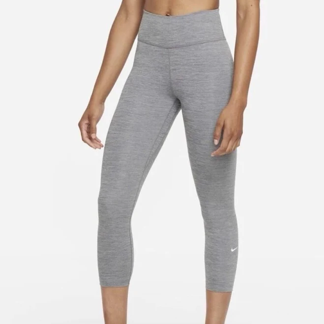 leggings Nike Pants & Jumpsuits | Nike Heather Gray Cropped Leggings | Color: Gray | Size: L | Luv_Devonne's Closet Poshmark $25