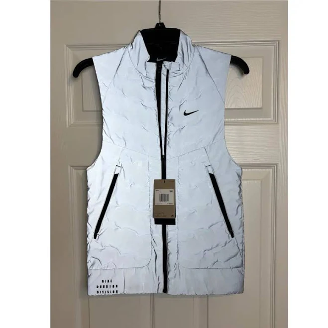 accessory Nike Therma Fit Adv Reflective Silver Running Vest FZ1131-035 Mens Size Xxs SporTipTop $128