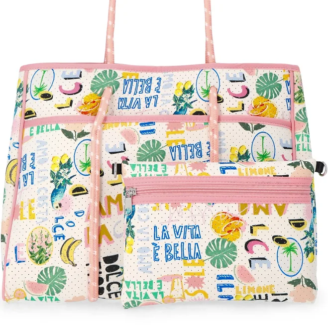 bag No Boundaries Women's Neoprene Beach Tote Bag Walmart $24.96